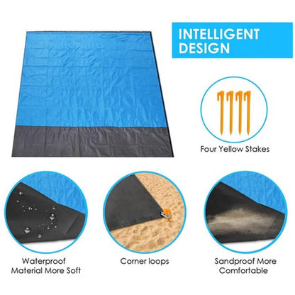 Waterproof Sandproof Beach Blanket for Travel, Hiking, and Sports