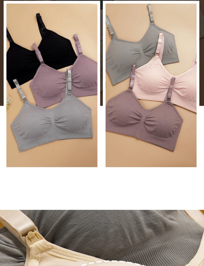 High Quality Plus Size Nursing Bra Breathable Women Breastfeeding Underwear Seamless Maternity Bra Push Up