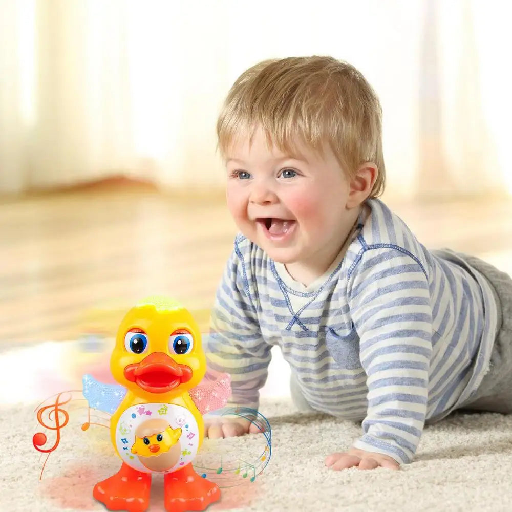 Dancing Duck Musical Toys Children Dancing Duck Toy Cartoon Musical Electric Dancing Duck Toy  for Infants Babies Kids Gifts