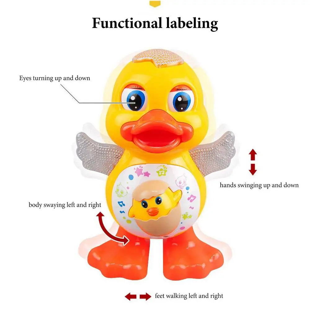 Dancing Duck Musical Toys Children Dancing Duck Toy Cartoon Musical Electric Dancing Duck Toy  for Infants Babies Kids Gifts