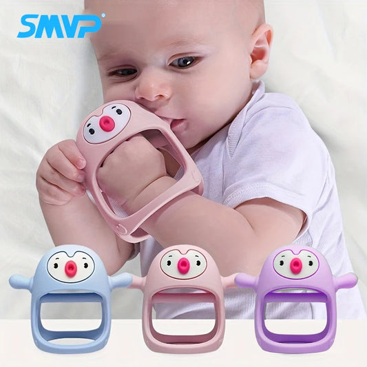 Never Drop Silicone Teething Toys for Babies, Infant Hand Teether