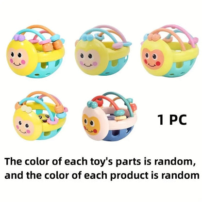 1 Pc 10cm Baby Toy Catch Ball Bendy Baby Walker Rattles Develop Intelligence Ball 0-12 Months Plastic Bell Rattle Doll