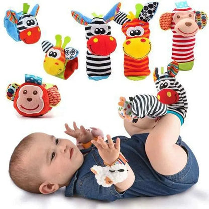 Animal & Bug Rattle Socks for Babies 0-12 Months - Fun and Functional Playtime Accessories