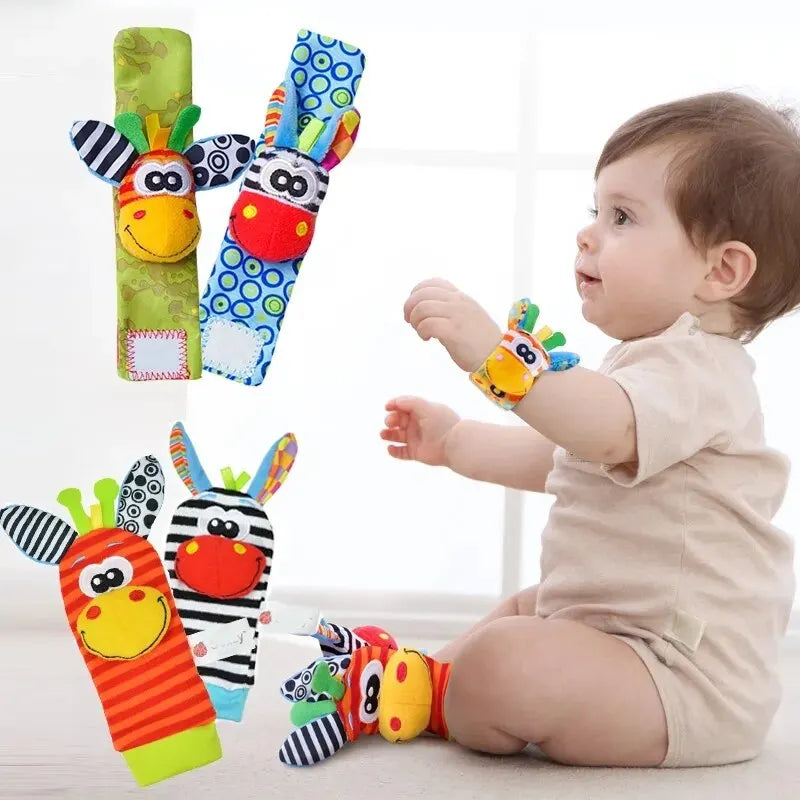 Animal & Bug Rattle Socks for Babies 0-12 Months - Fun and Functional Playtime Accessories