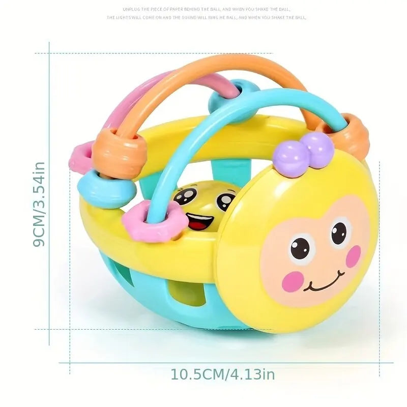 1 Pc 10cm Baby Toy Catch Ball Bendy Baby Walker Rattles Develop Intelligence Ball 0-12 Months Plastic Bell Rattle Doll