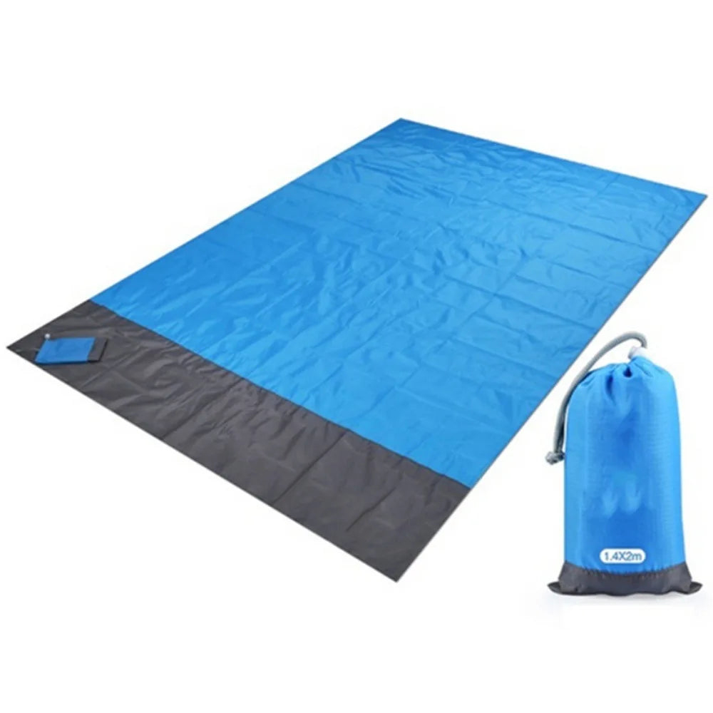 Waterproof Sandproof Beach Blanket for Travel, Hiking, and Sports